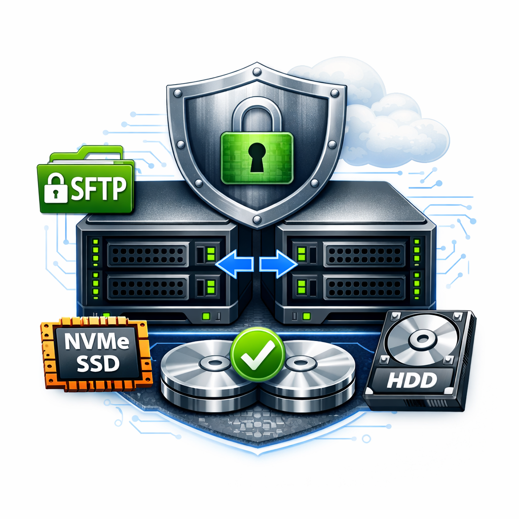 Almacenamiento en la nube SFTP